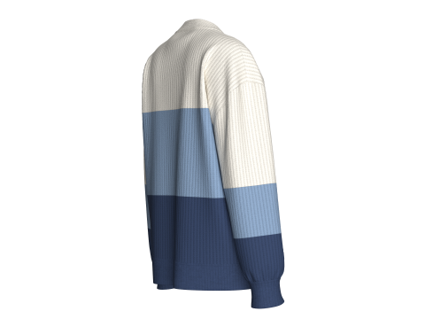 Girls 3 Ton Sweater With Patch 3D Model