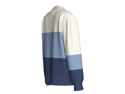 Girls 3 Ton Sweater With Patch 3D Model