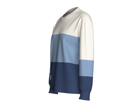 Girls 3 Ton Sweater With Patch 3D Model