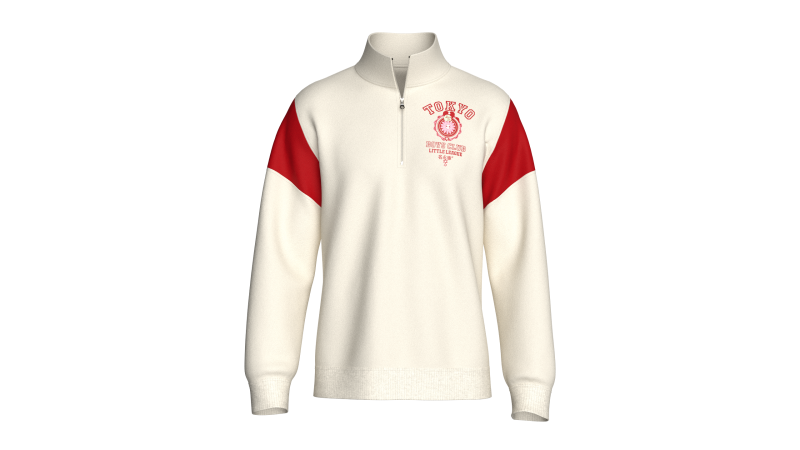 Men Printed Half Zip Jacket - TOKYO 3D Model .c4d .max .obj .3ds .fbx .stl .blend