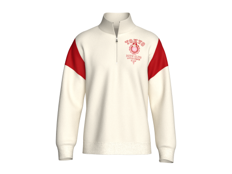 Giacca da uomo con mezza zip stampata - TOKYO Modello 3D