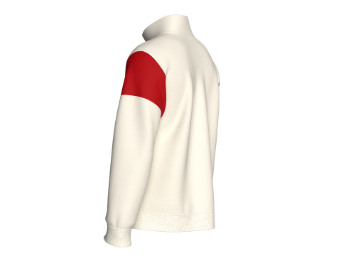 Men Printed Half Zip Jacket - TOKYO 3D Model