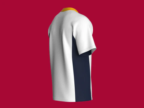 Men Printed Basketball Tshirt - Streets Sports 3D Model
