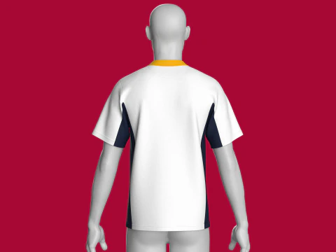 Men Printed Basketball Tshirt - Streets Sports 3D Model