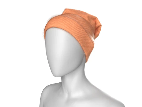 Girls Winter Head Cap 3D Model