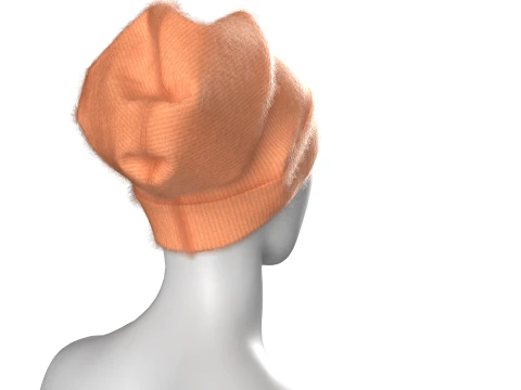 Girls Winter Head Cap 3D Model