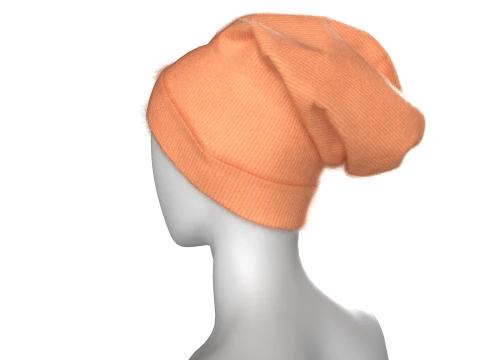 Girls Winter Head Cap 3D Model