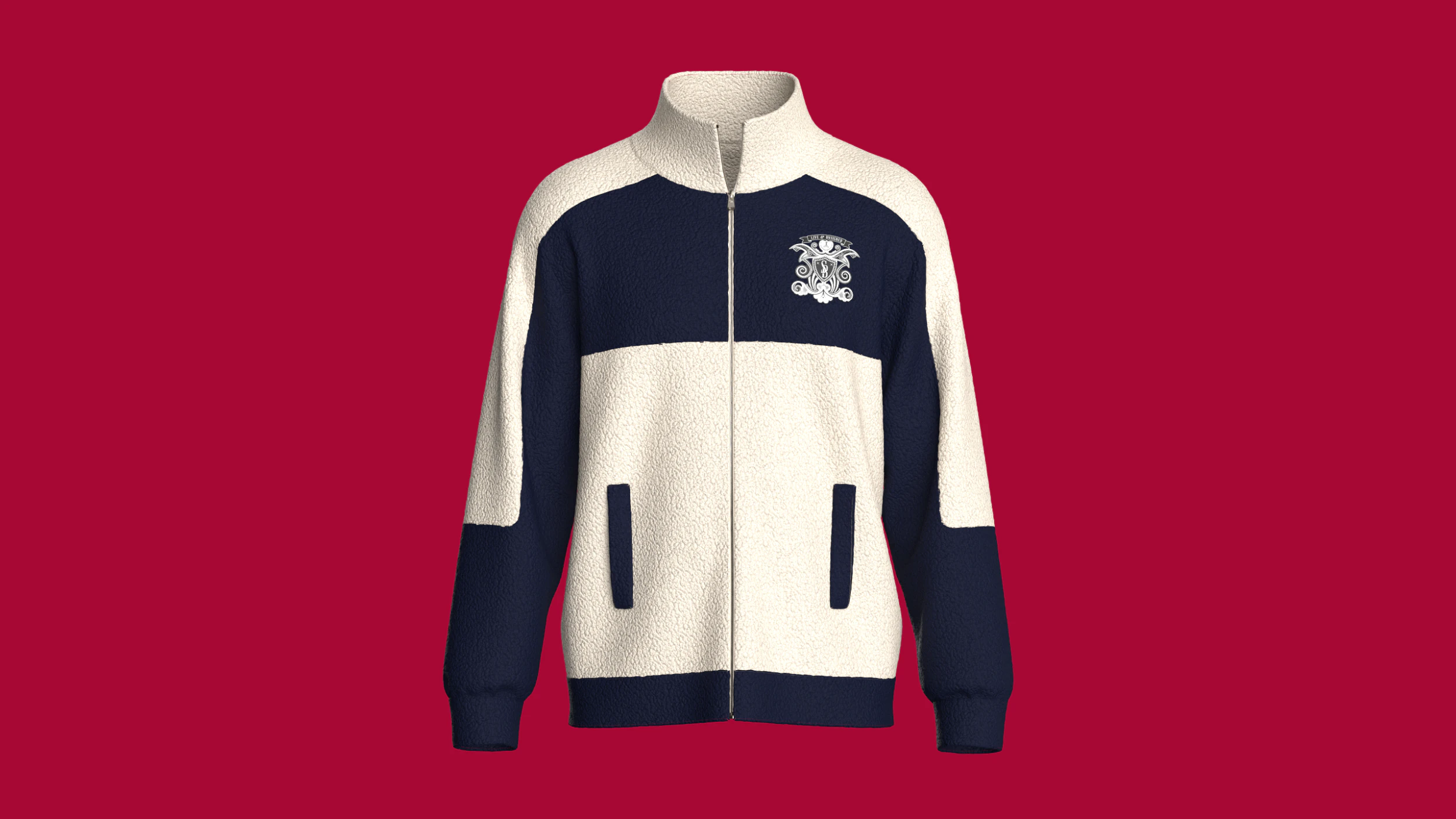 Men 2 Ton Printed Jacket With Sherpa 3D Model .c4d .max .obj .3ds .fbx .stl .blend 