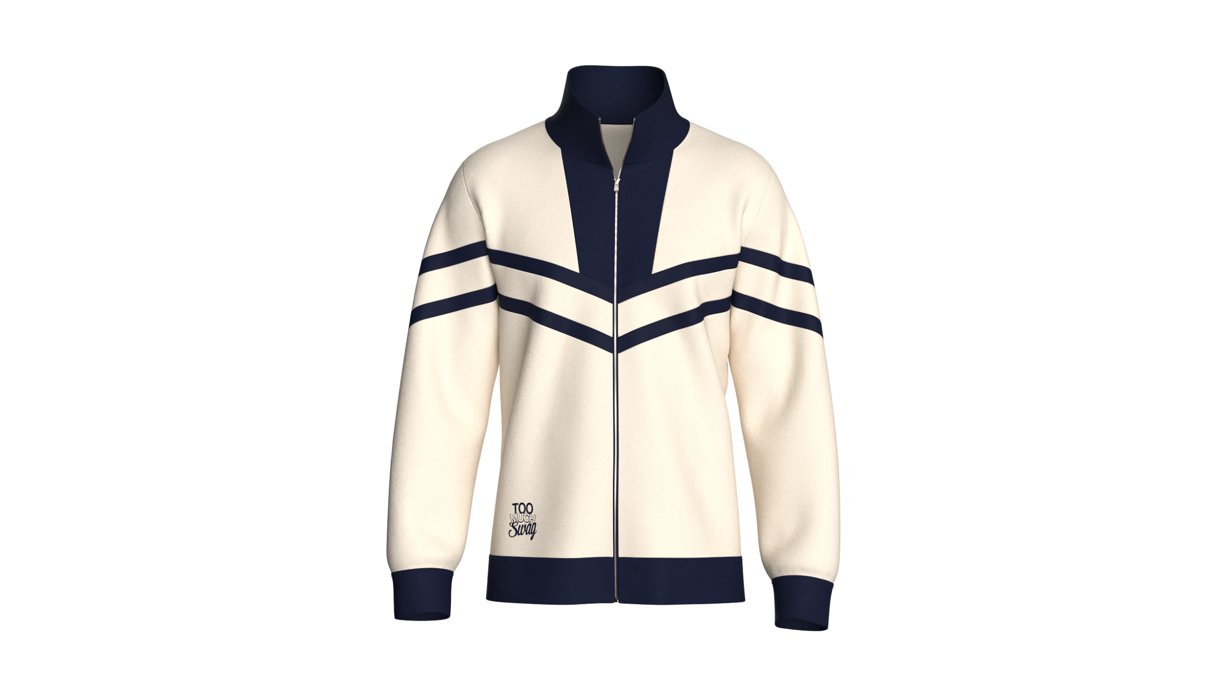 Men Full Zip Jacket - TOO MUCH SWAG 3D Model .c4d .max .obj .3ds .fbx .stl .blend