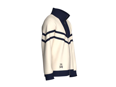 Men Full Zip Jacket - TOO MUCH SWAG 3D Model