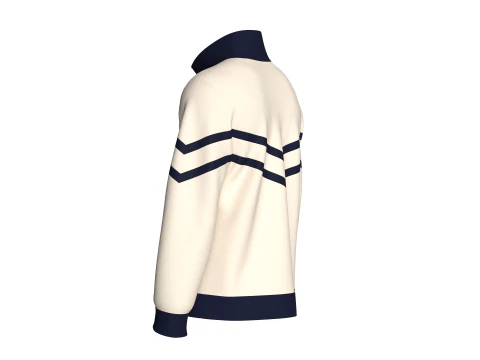 Men Full Zip Jacket - TOO MUCH SWAG 3D Model