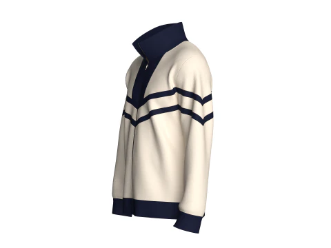 Men Full Zip Jacket - TOO MUCH SWAG 3D Model