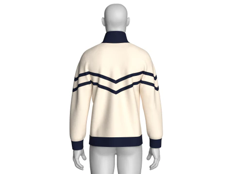 Men Full Zip Jacket - TOO MUCH SWAG 3D Model