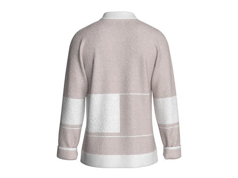 Men Printed Sweatshirt With Sherpa - CLODMODE 3D Model