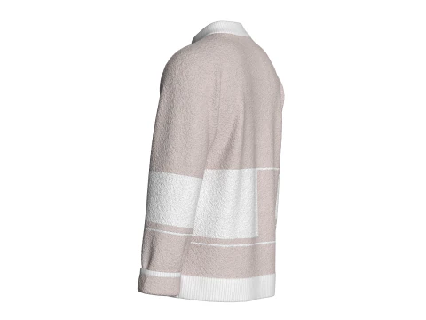 Men Printed Sweatshirt With Sherpa - CLODMODE 3D Model