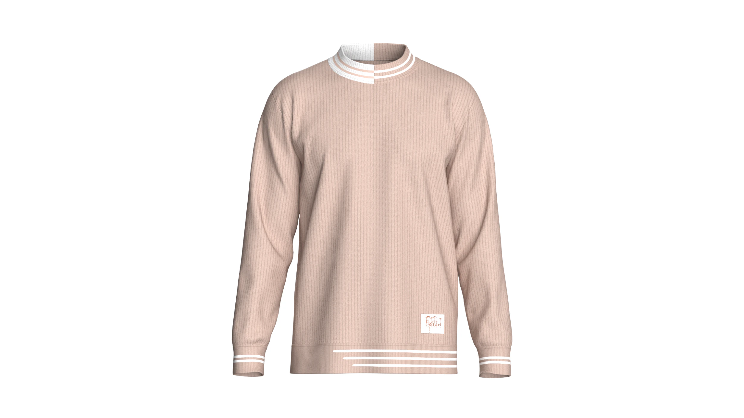 Men Tipping Sweatshirt With Patch 3D Model .c4d .max .obj .3ds .fbx .stl .blend 