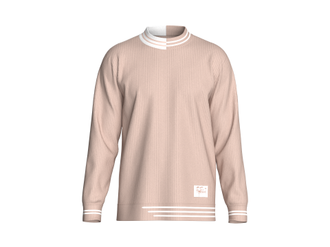 Heren fooien sweatshirt met patch 3D Model