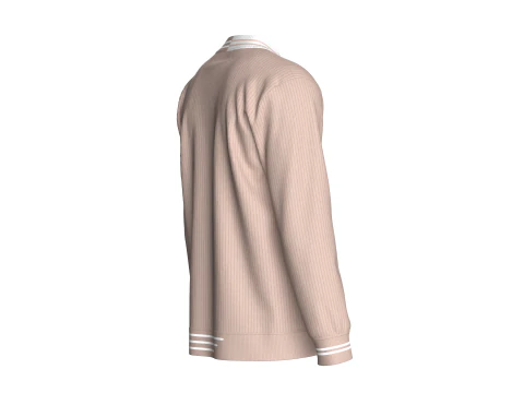 Men Tipping Sweatshirt With Patch 3D Model
