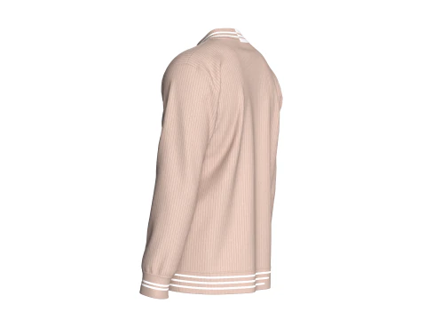 Men Tipping Sweatshirt With Patch 3D Model