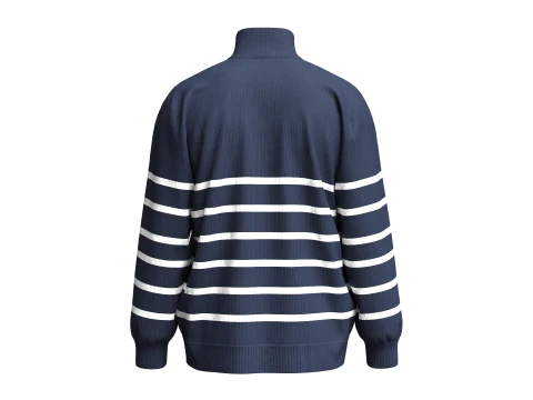 Men Sweat Jacket With Patch 3D Model