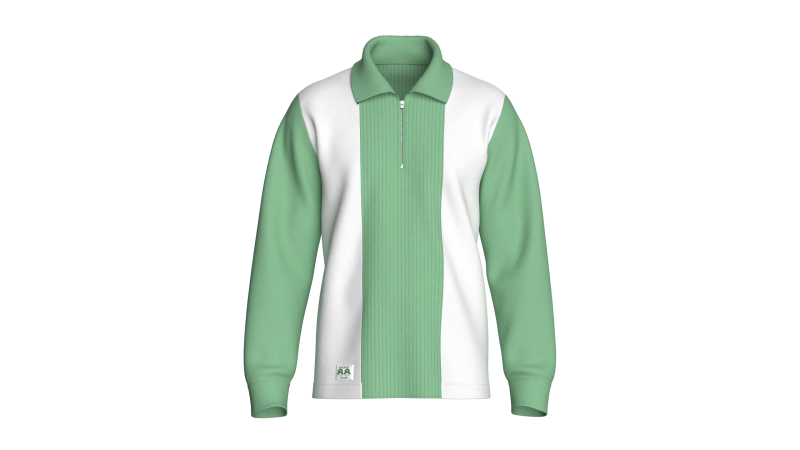 Men Half Zip Polo Sweatshirt With Patch 3D Model .c4d .max .obj .3ds .fbx .stl .blend