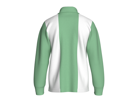 Men Half Zip Polo Sweatshirt With Patch 3D Model