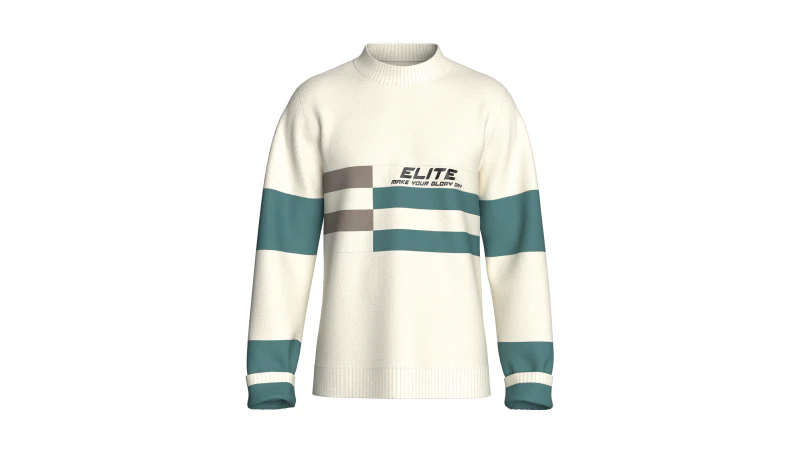 Чоловічий світшот з принтом з довгим рукавом - ЕЛІТ 3D Модель .c4d .max .obj .3ds .fbx .stl .blend 