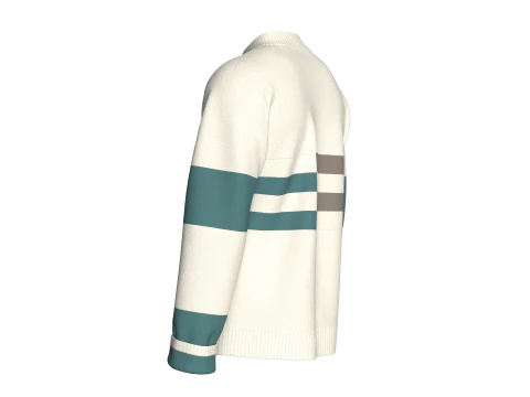 Чоловічий світшот з принтом з довгим рукавом - ЕЛІТ 3D Модель