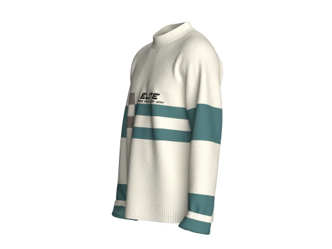 Чоловічий світшот з принтом з довгим рукавом - ЕЛІТ 3D Модель