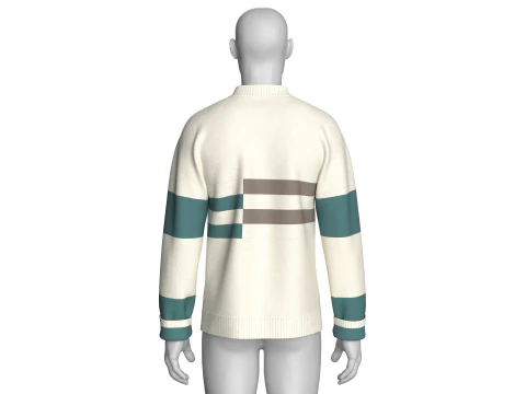 Чоловічий світшот з принтом з довгим рукавом - ЕЛІТ 3D Модель