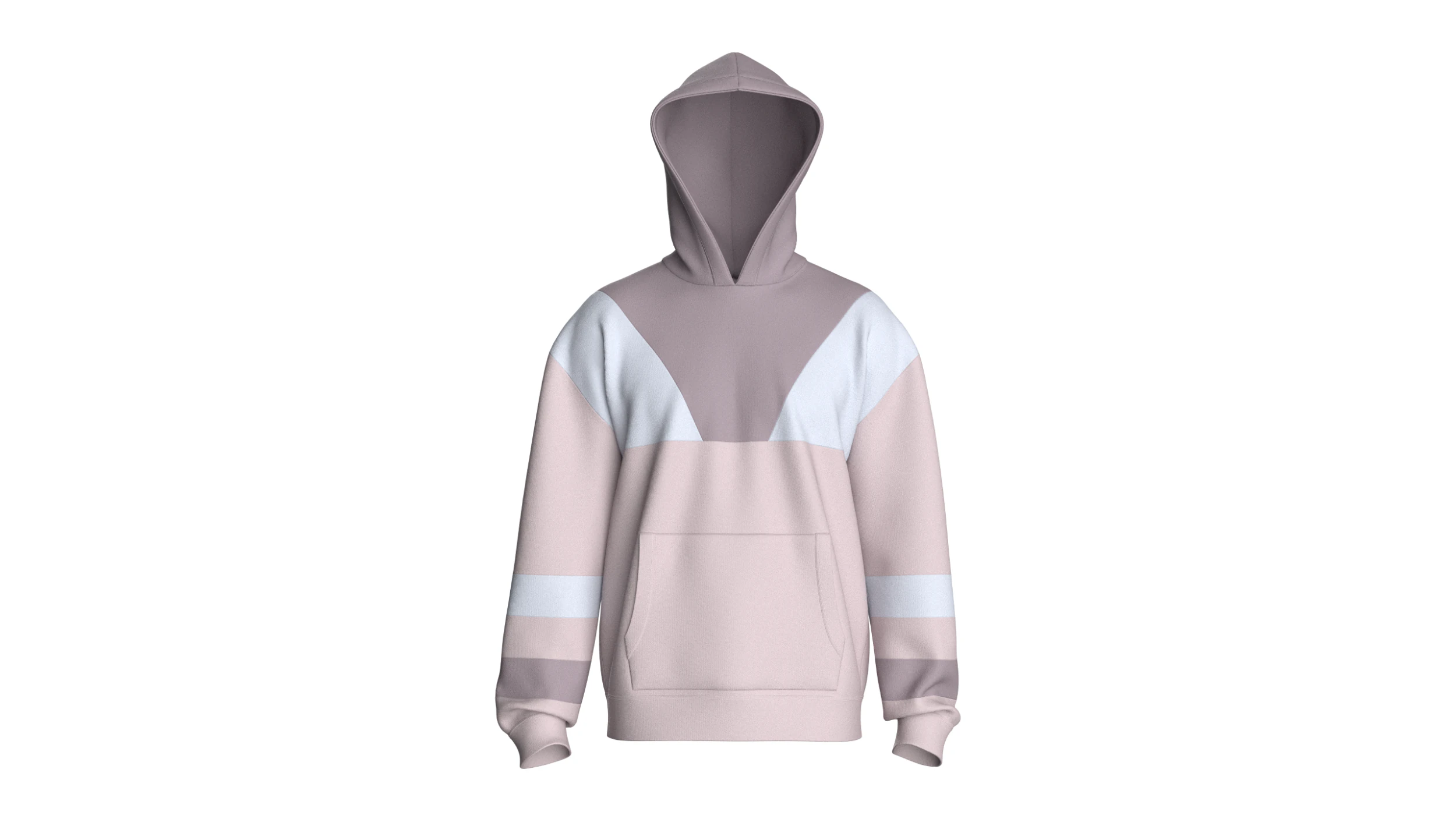 Men 3 Ton Kangaroo Pocket Hoodie 3D Model .c4d .max .obj .3ds .fbx .stl .blend