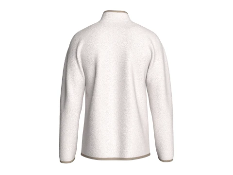 Men Half Zip Sherpa Jacket With Patch 3D Model