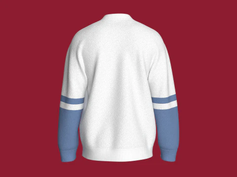 Men Pocket Sweatshirt With Sherpa 3D Model