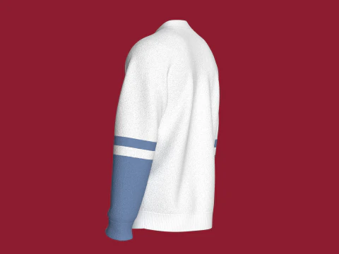 Men Pocket Sweatshirt With Sherpa 3D Model