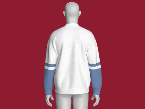 Men Pocket Sweatshirt With Sherpa 3D Model