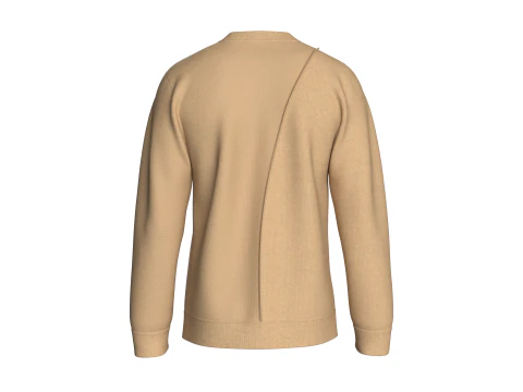 Men Printed Sweatshirt with Patch - BOARDING 3D Model