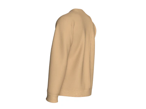 Men Printed Sweatshirt with Patch - BOARDING 3D Model