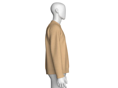 Men Printed Sweatshirt with Patch - BOARDING 3D Model