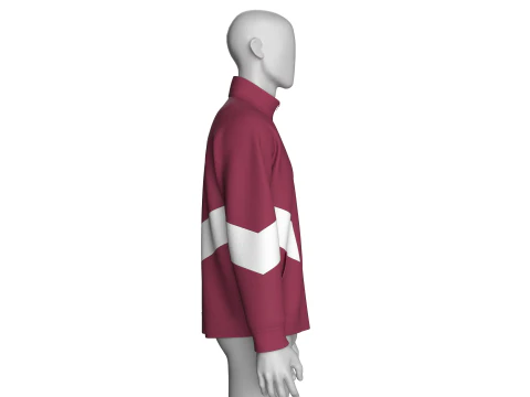 Men 2 Ton Stylish Jacket With Pocket 3D Model