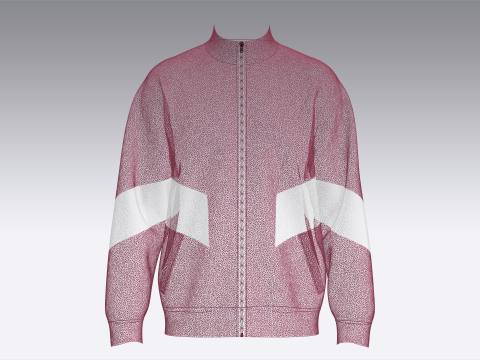 Men 2 Ton Stylish Jacket With Pocket 3D Model