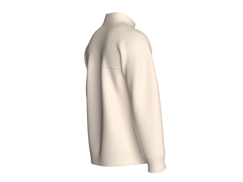 Men Half Zip Jacket With Printed Pocket 3D Model