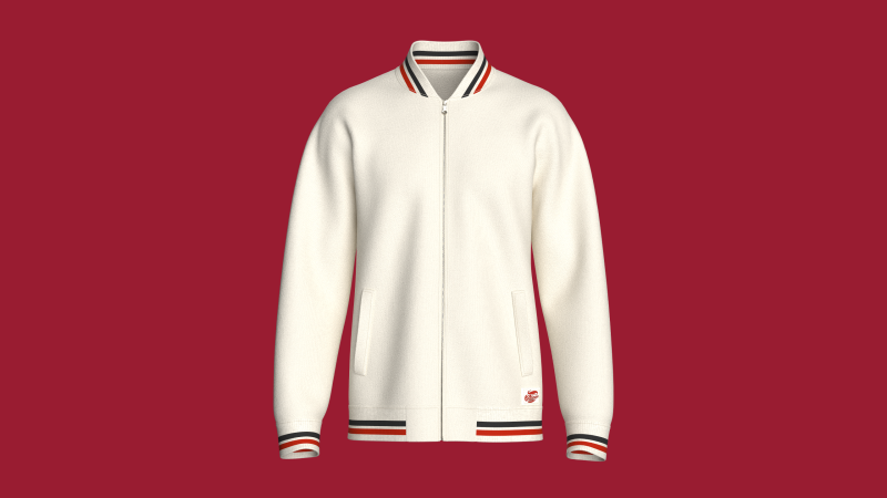 Veste Rayée Avec Patch Homme Modèle 3D .c4d .max .obj .3ds .fbx .stl .blend