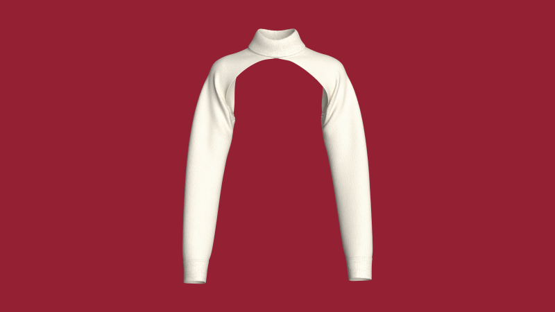 Coprispalle Bolero a maniche lunghe da bambina Modello 3D .c4d .max .obj .3ds .fbx .stl .blend