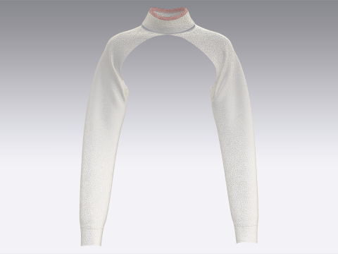 Coprispalle Bolero a maniche lunghe da bambina Modello 3D