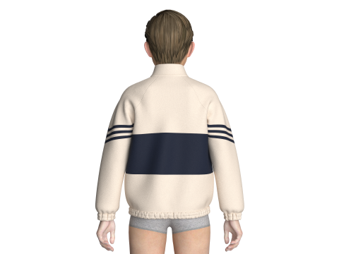 Chaqueta retro para ni&ntilde;os Modelo 3D
