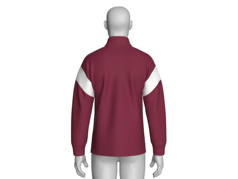 Men Printed Shoulder Drop Sweatshirt 3D Model