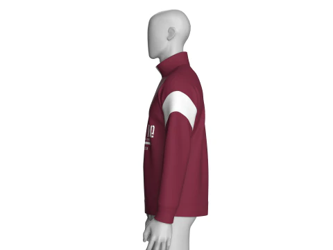 Men Printed Shoulder Drop Sweatshirt 3D Model