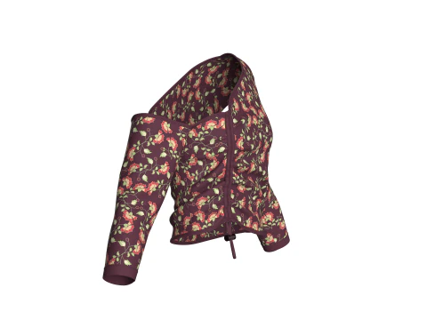 Top incrociato carino stampato per ragazze V5 Modello 3D