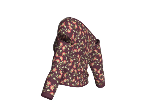 Top incrociato carino stampato per ragazze V5 Modello 3D