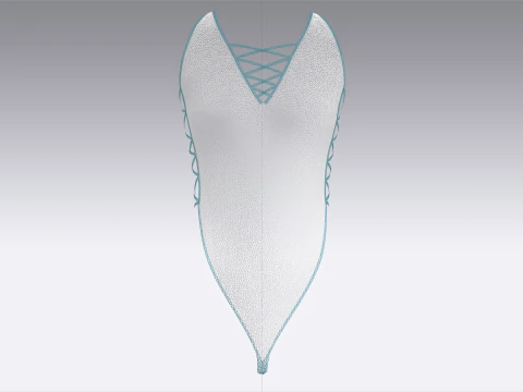 Girls Bikini-Summer Print V6 3D Model